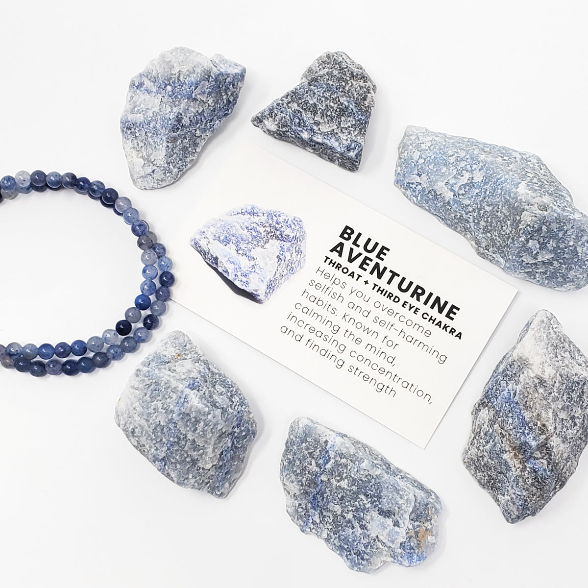 Throat Chakra Bracelet - Blue Aventurine & Lapis Lazuli