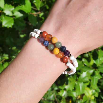 Rainbow Pride Howlite Bracelet