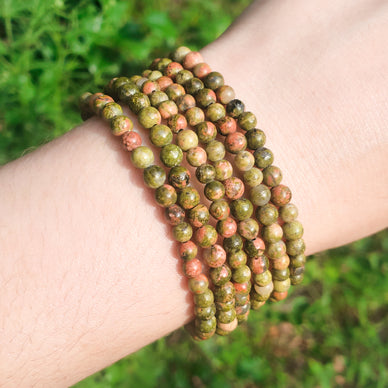 Unakite Handmade Bracelet
