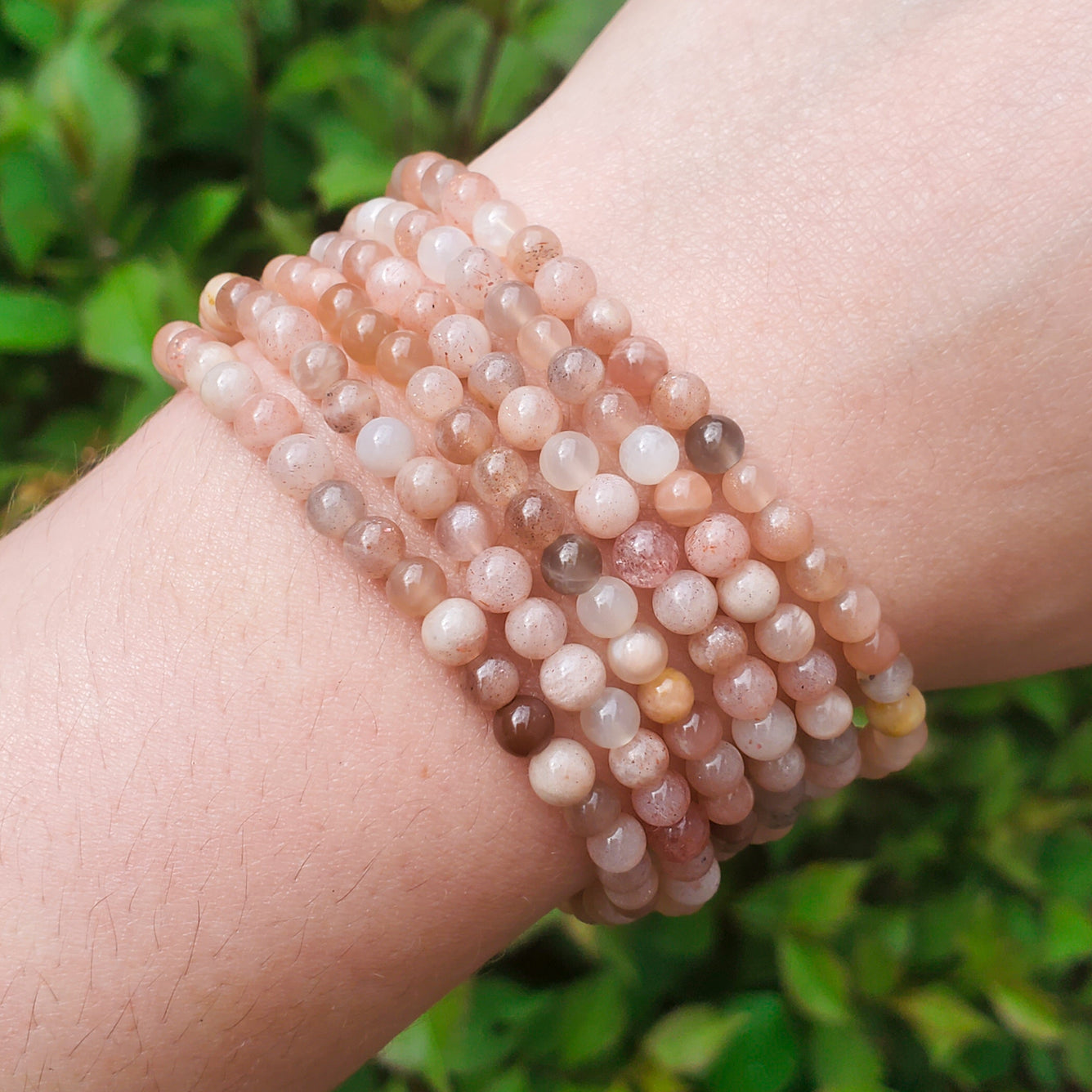 Buy Reiki Crystal Products Sunstone Bracelet 12 mm Stone Bracelet Crystal  Bracelet for Reiki Healing and Crystal Healing (Color : Peach) at Amazon.in