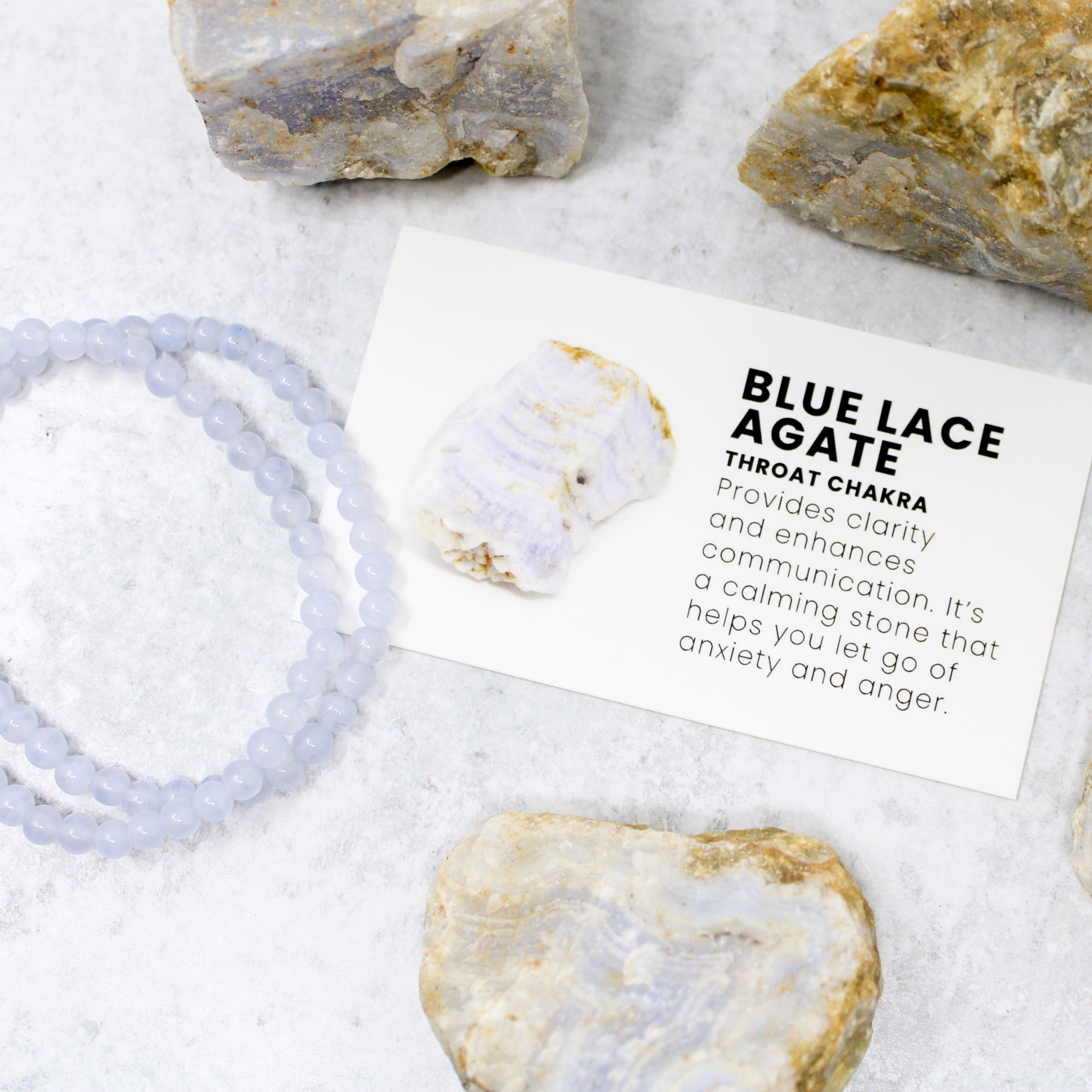 Blue Lace Agate Bracelet