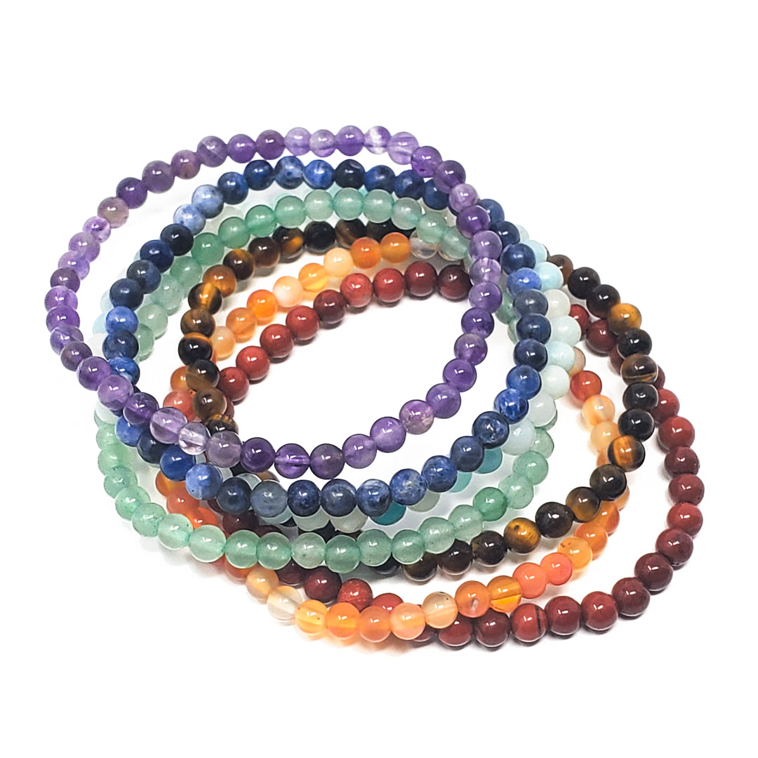 7 Chakra Bracelets Gift - Men Women Natural Crystal