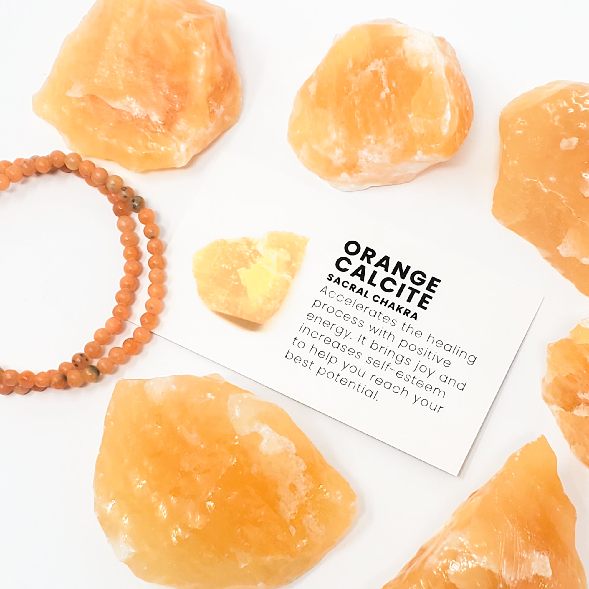 Orange Calcite Bracelet